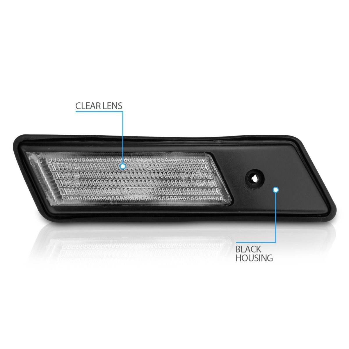 1995-1996 BMW 3-Series Anzo Side Marker Lights Clear