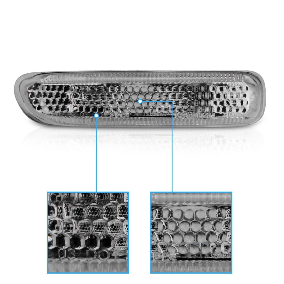 1999-2001 BMW 3-Series Anzo Side Marker Lights Clear