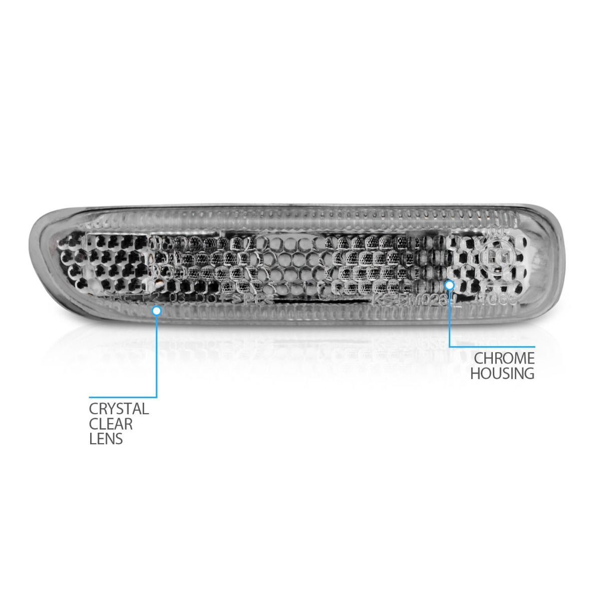 1999-2001 BMW 3-Series Anzo Side Marker Lights Clear