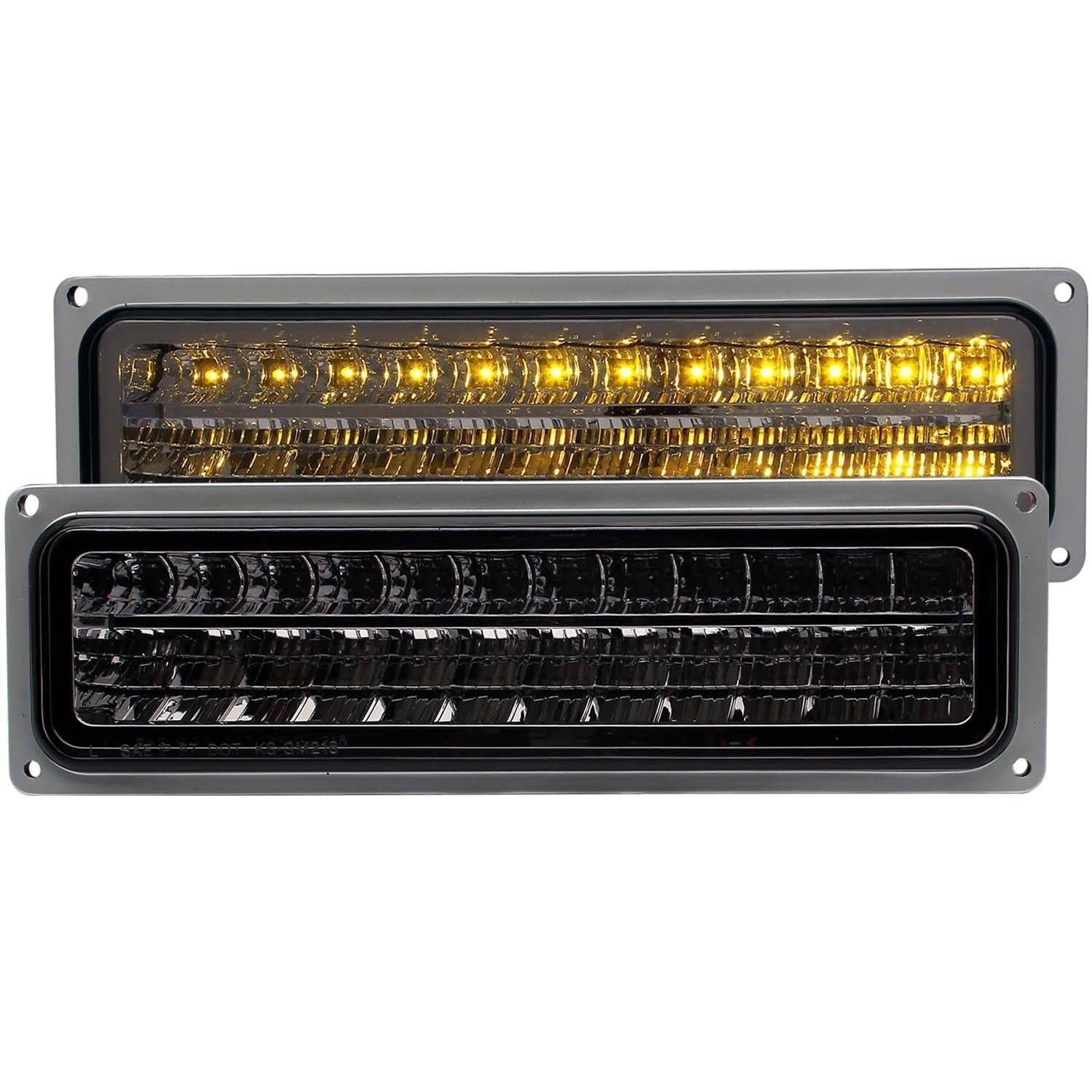 1988-2000 GMC Blazer Full Size/C1500/C2500/C3500/Suburban/Tahoe Anzo LED Parking Lights Smoke - 511068