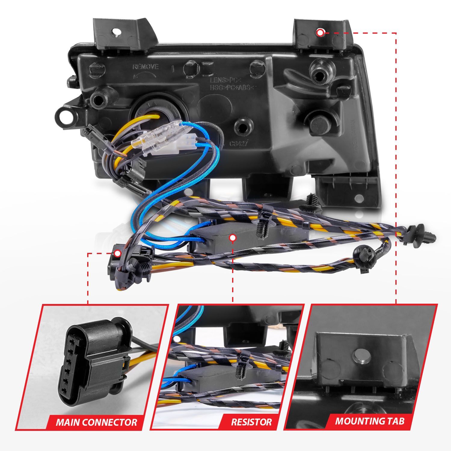 2018-2023 Jeep Wrangler Sport/Sport S JL Anzo LED Side Markers Chrome Housing Smoke Lens W/ Sequential Signal