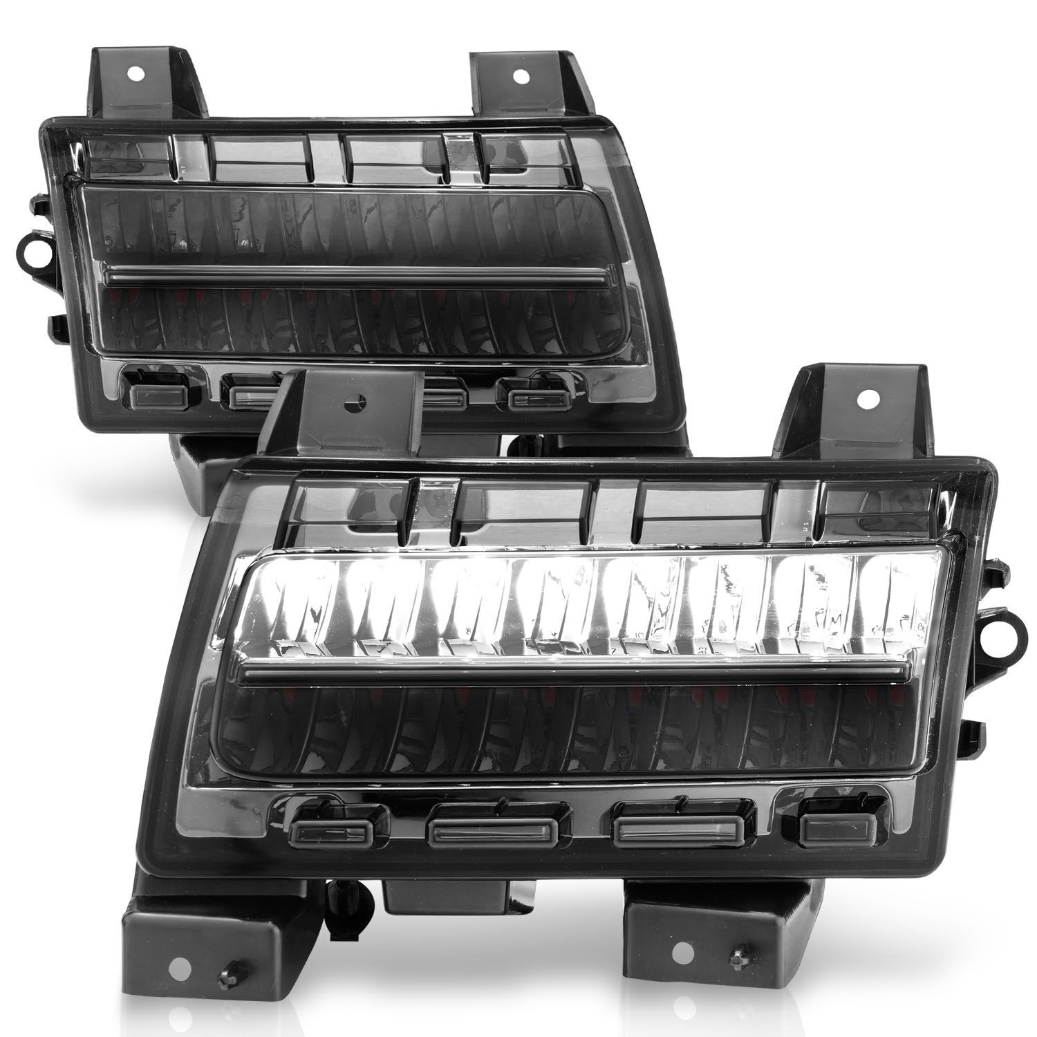 2018-2023 Jeep Wrangler Sport/Sport S JL Anzo LED Side Markers Chrome Housing Smoke Lens W/ Sequential Signal - 511085