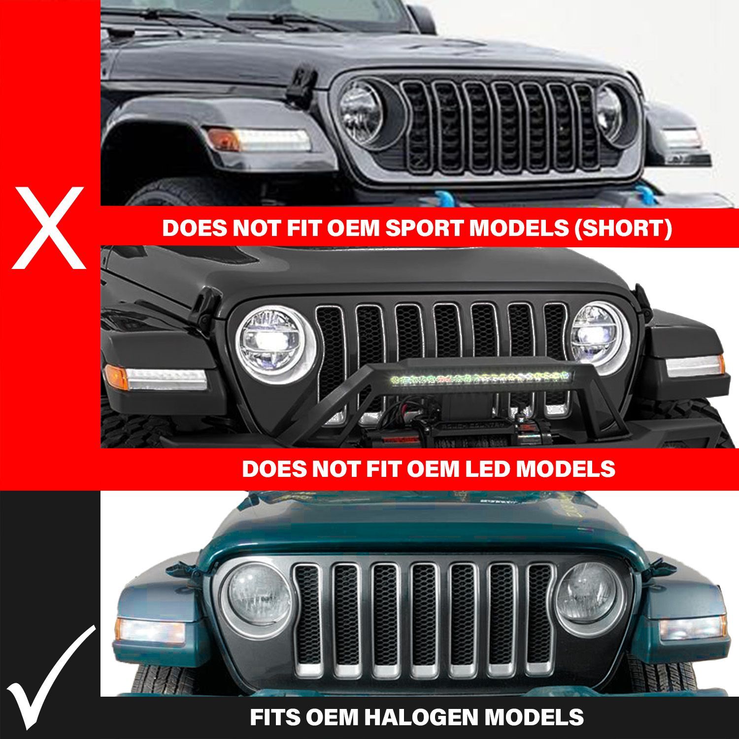 2018-2023 Jeep Gladiator/Wrangler JL Anzo LED Side Markers Chrome Housing Smoke Lens W/ Sequential Signal