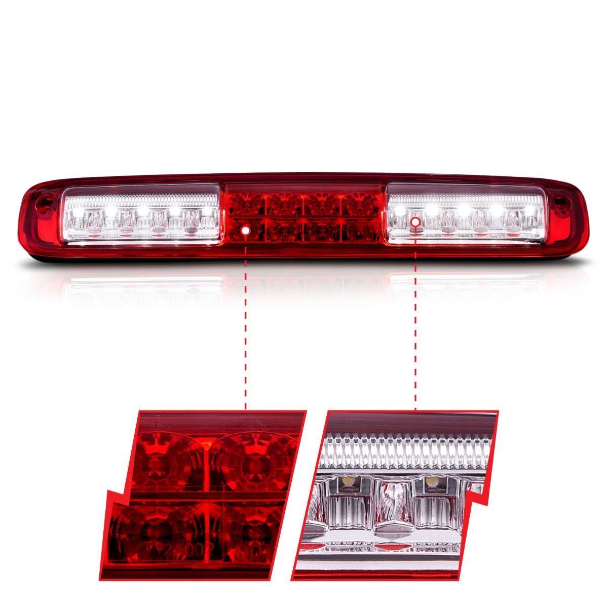 1999-2006 GMC Silverado Anzo LED 3rd Brake Light Red
