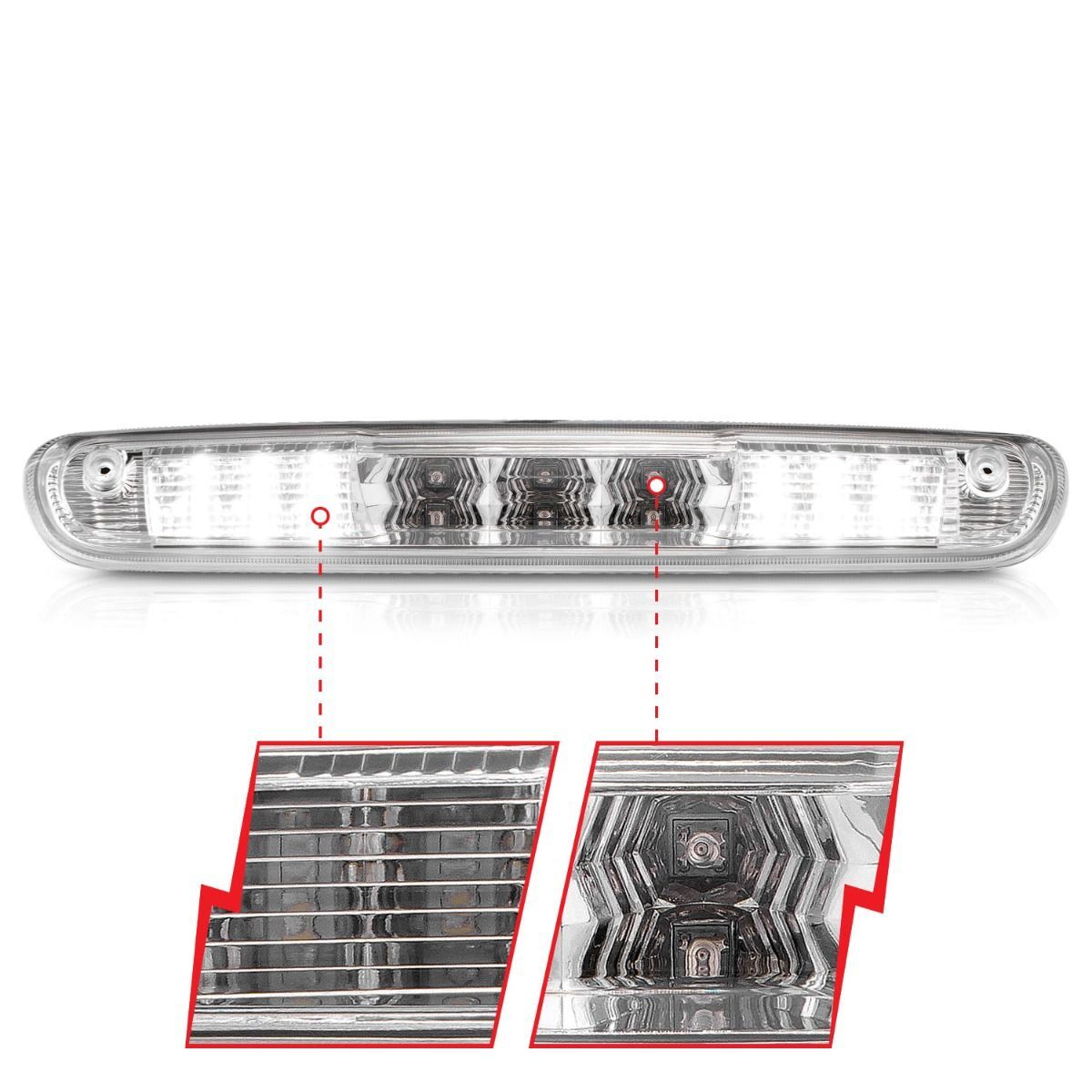 2007-2014 GMC Silverado 1500/2500 HD/3500 HD Anzo LED 3rd Brake Light Chrome B - Series