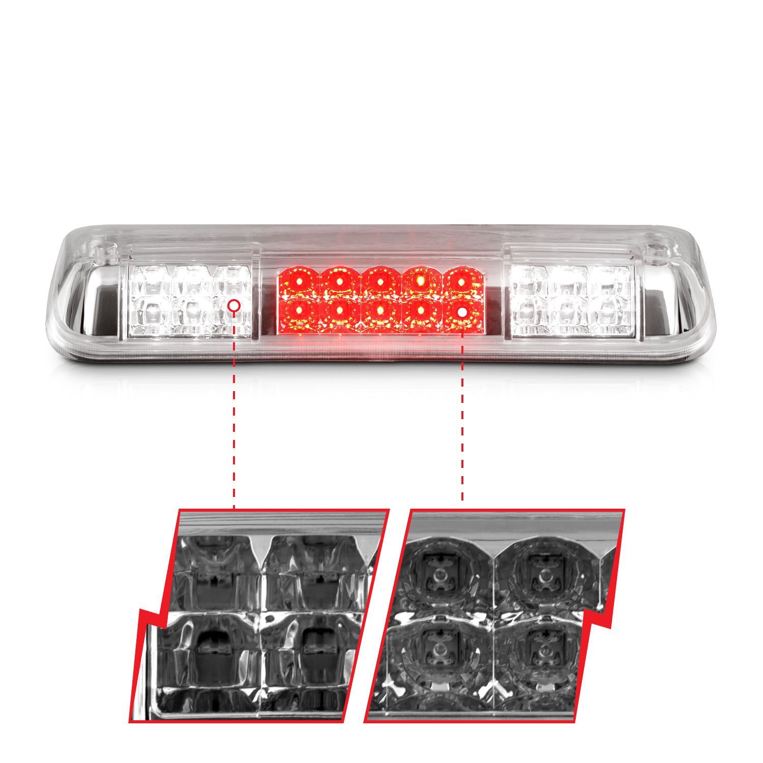2004-2008 Ford F-150 Anzo LED 3rd Brake Light Chrome B - Series