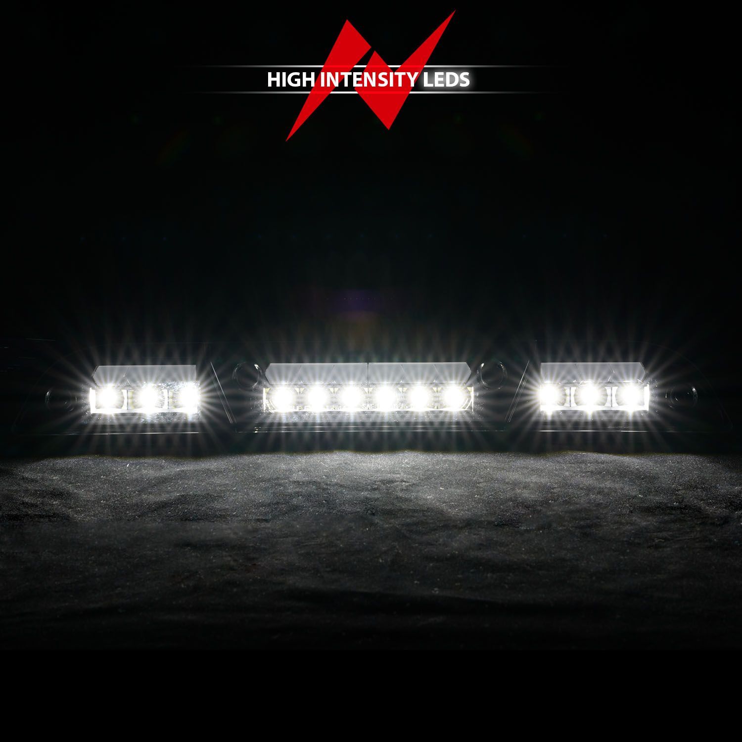 2015-2023 Ford F-150/F-250/F-350/F-450 Super Duty/Ranger Anzo LED Third Brake Lights Black Housing W/ Smoke Lens