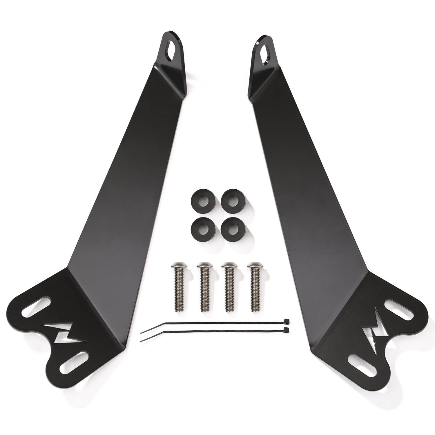 2007-2018 Jeep Wrangler JK Anzo 12" Inch LED Bar Hood Mounting Brackets - 851049