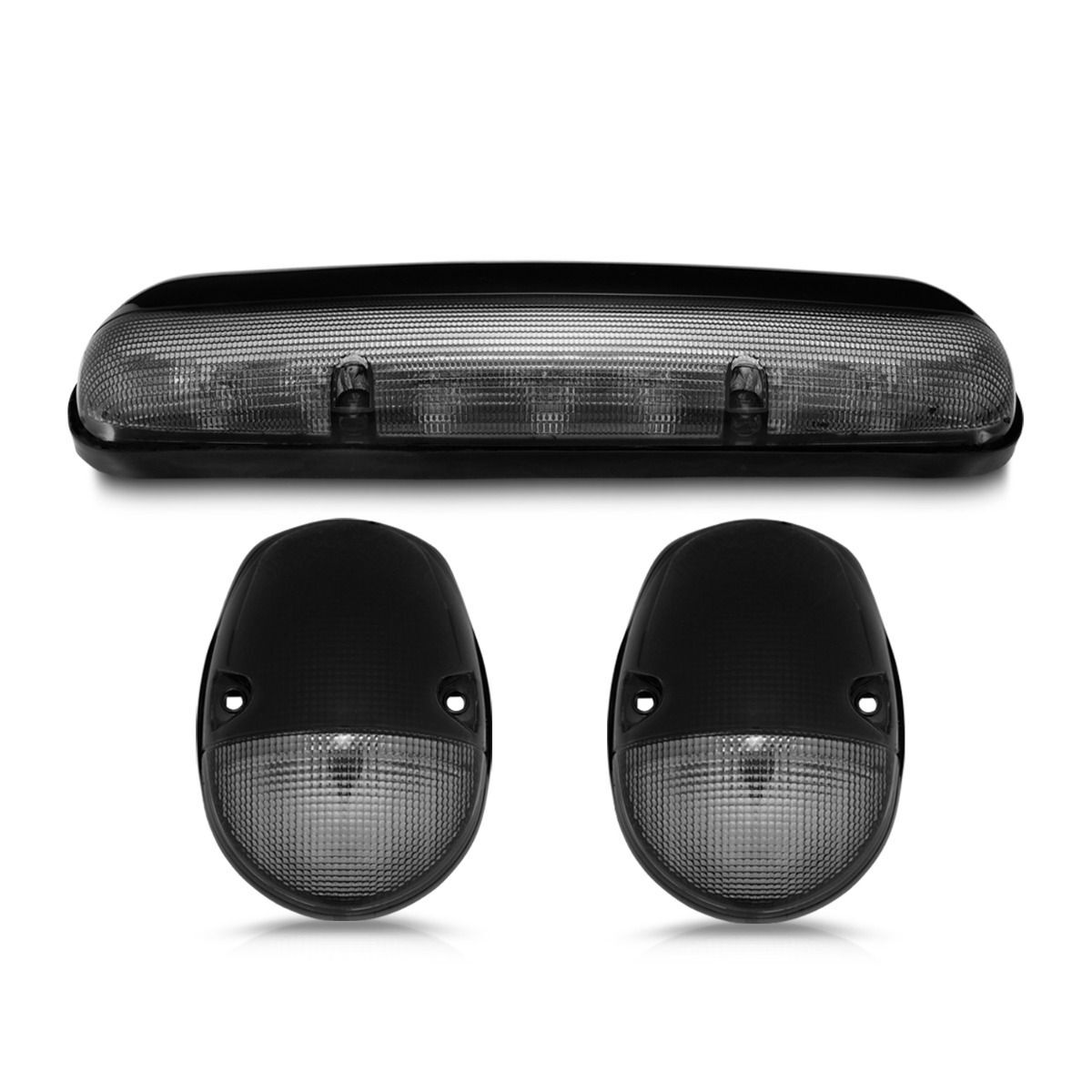 2001-2007 GMC Silverado 3500 Dually Anzo LED Cab Roof Light Kit Smoke 3PC
