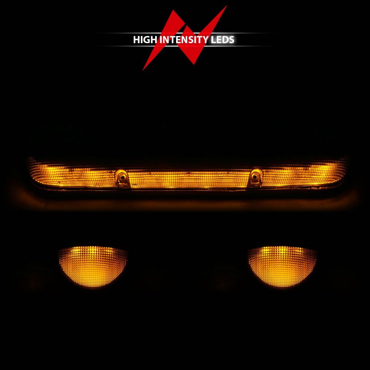 2001-2007 GMC Silverado 3500 Dually Anzo LED Cab Roof Light Kit Smoke 3PC