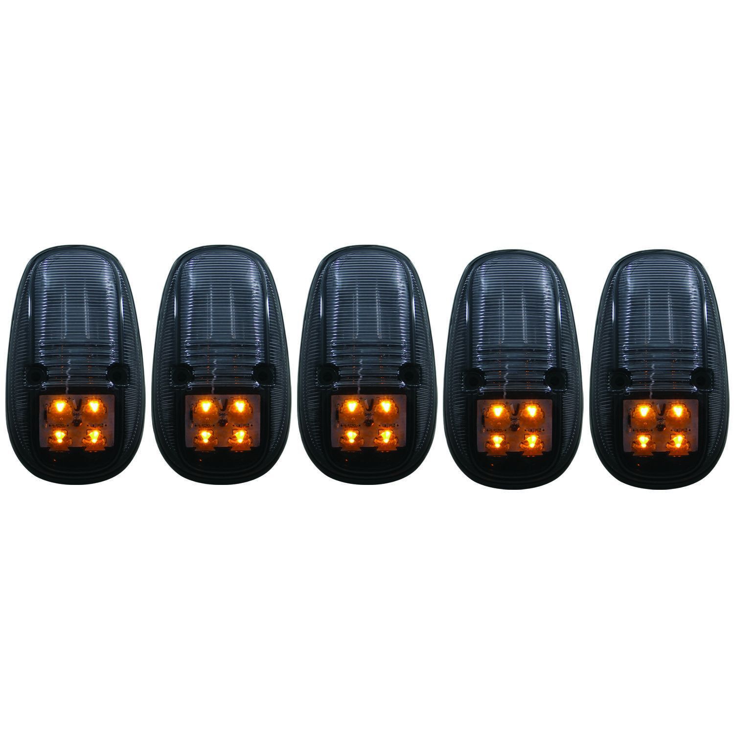 1999-2002 Dodge Ram 3500 Dually Anzo LED Cab Roof Light Kit Smoke 5Pc - 861098