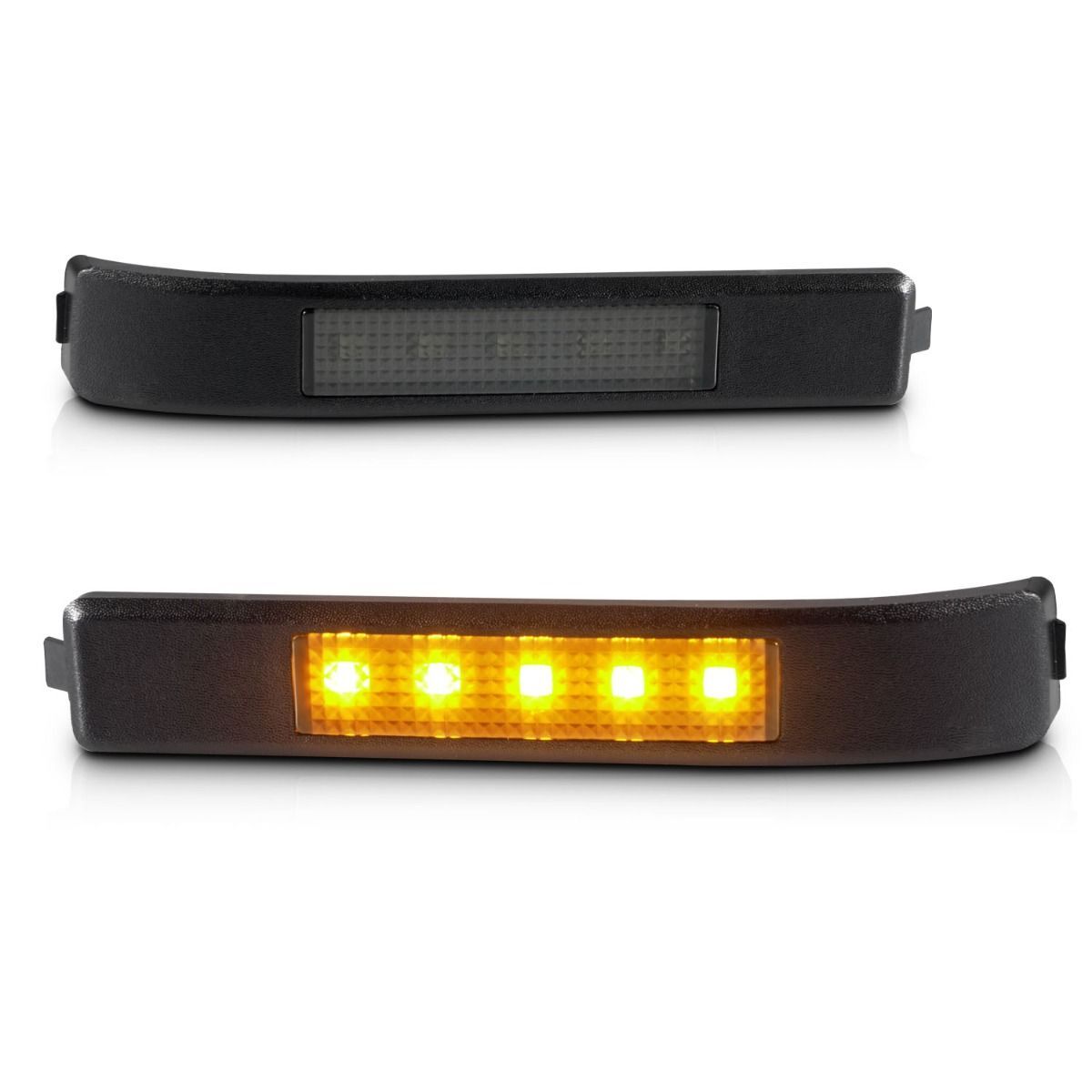2009-2014 Ford F-150 Anzo LED Mirror Lights Smoke W/ Amber LED