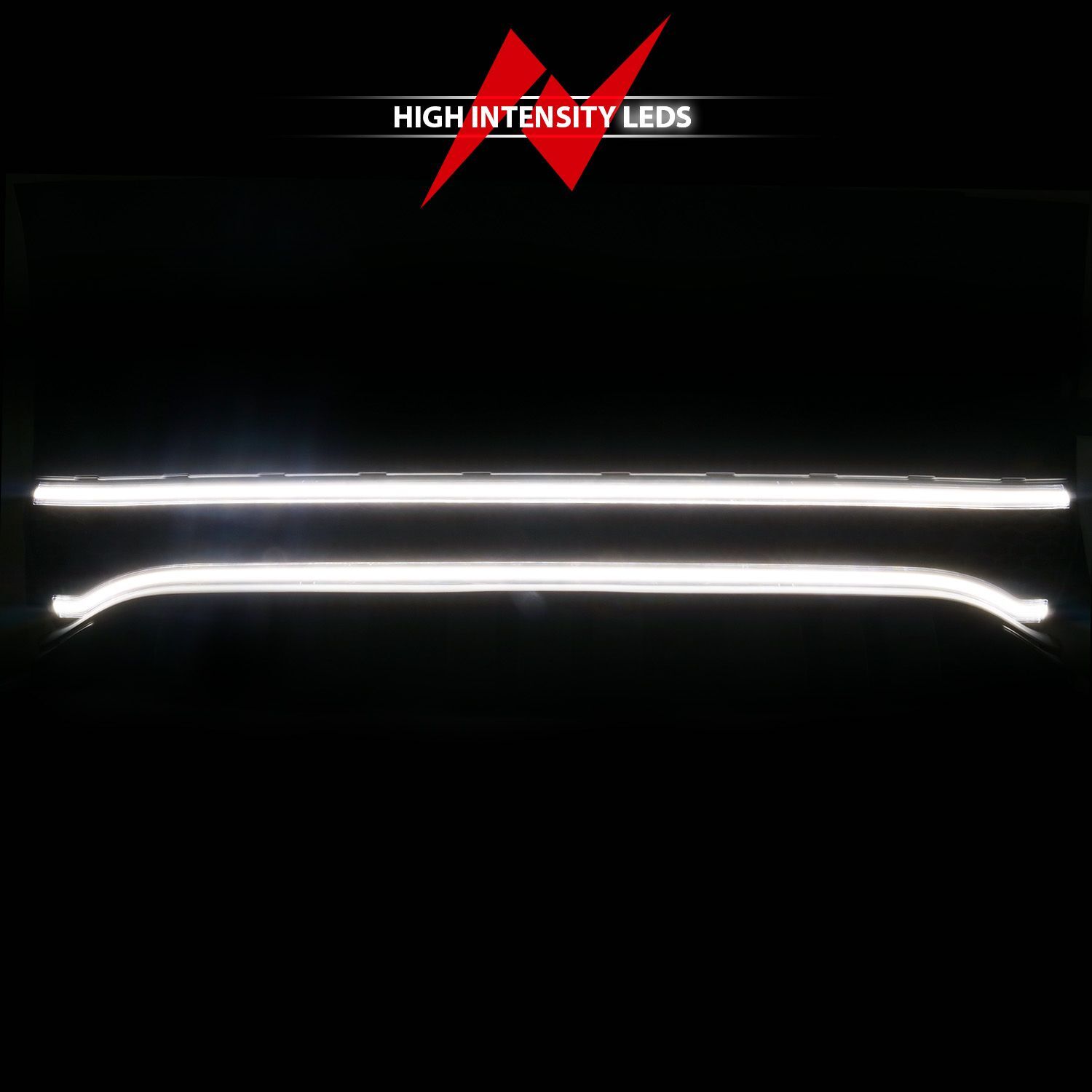 2015-2023 Dodge Charger Anzo Black Housing Full LED Light Tube Front Grille With Initiation And Running Light/DRL