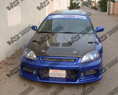 1999-2000 Honda Civic 2DR EVO Carbon Fiber Hood by ViS Racing