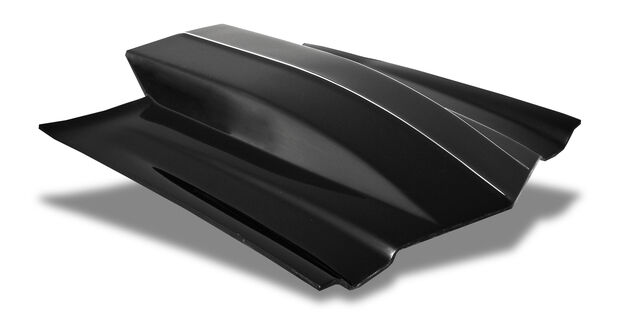 1970-1981 Chevy Camaro 6 inch Cowl W/S Length Scoop Fiberglass Lift-Off Hood - 1