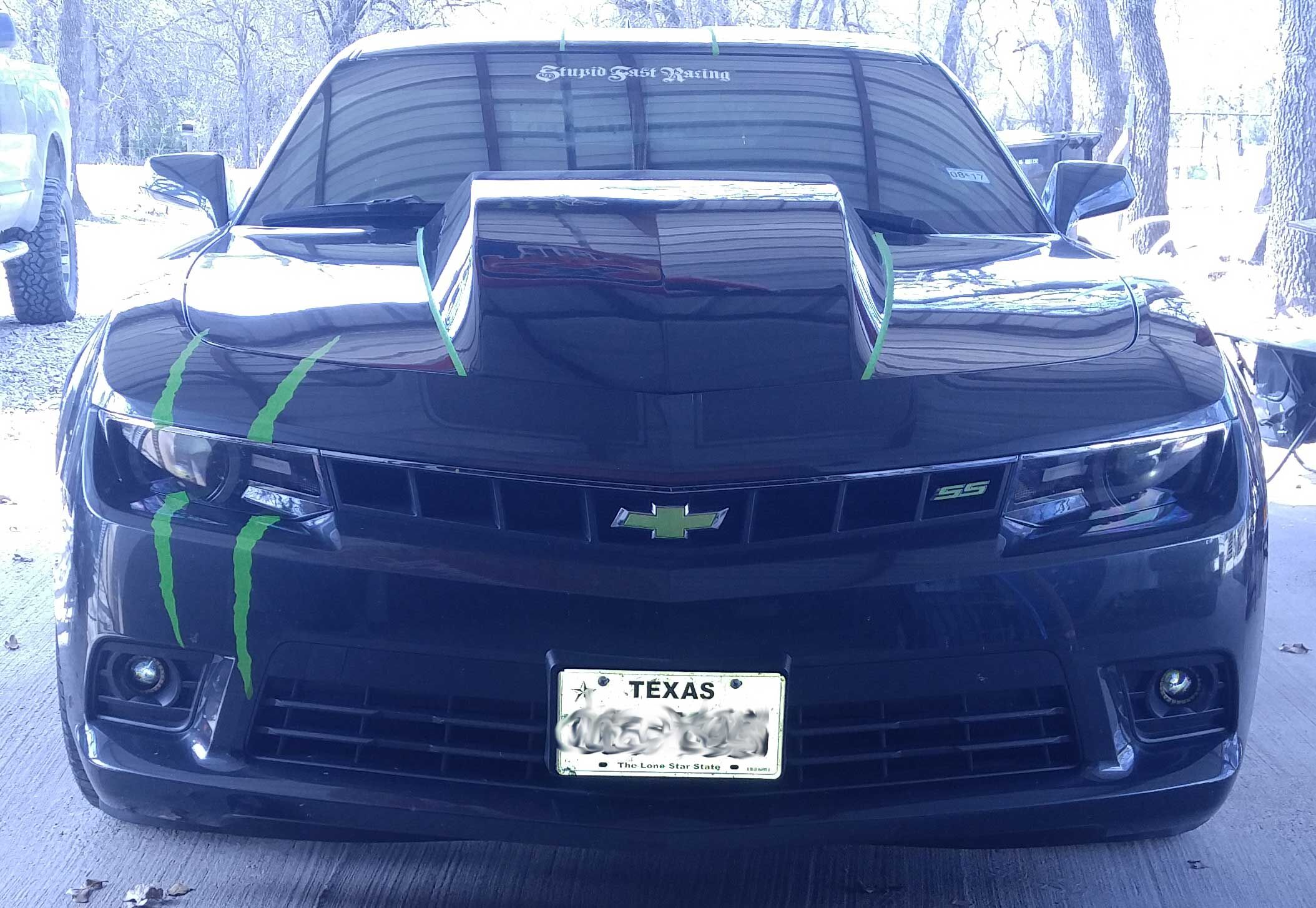 2010-2015 Chevy Camaro 5" Cowl Fiberglass Hood
