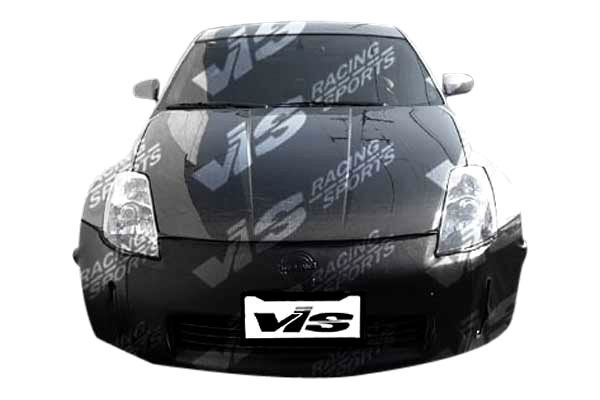 2003-2006 Nissan 350z OEM Carbon Fiber Hood by ViS Racing - 03NS3502DOE-010C