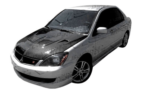2004-2007 Mitsubishi Lancer EVO Carbon Fiber Hood by ViS Racing - 04MTLAN4DEV-01