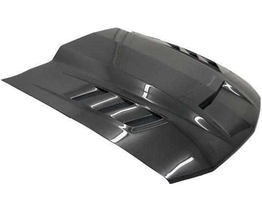 2005-2009 Ford Mustang 2DR Terminator Carbon Fiber Hood by ViS Racing - VIS-05FDMUS2DTM-010C