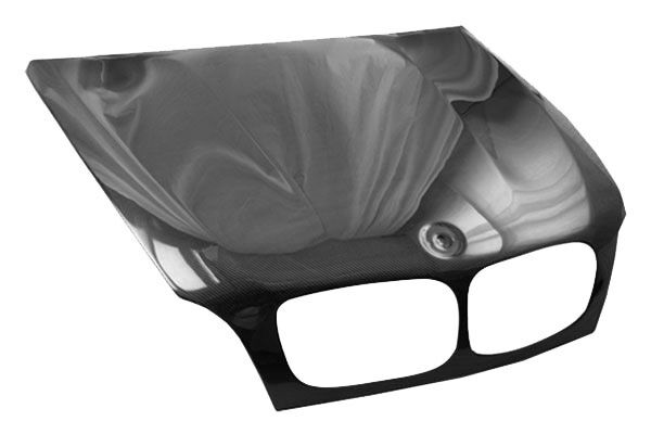 2008-2012 BMW X6 E71 OEM Carbon Fiber Hood by ViS Racing - 08BME714DOE-010C