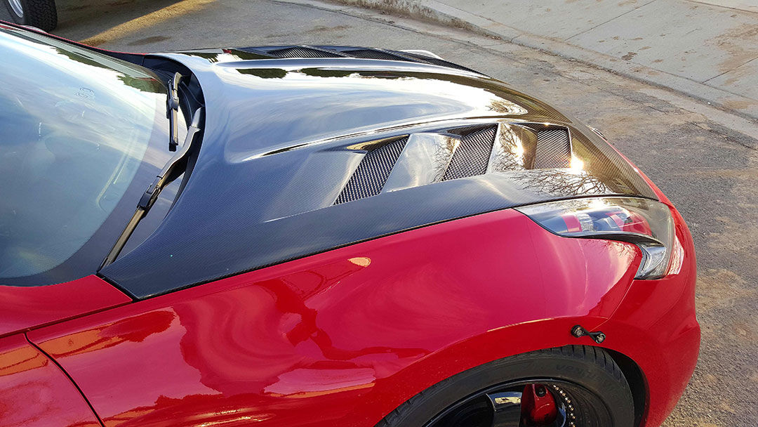 2009-2020 Nissan 370z AMS Carbon Fiber Hood by ViS Racing