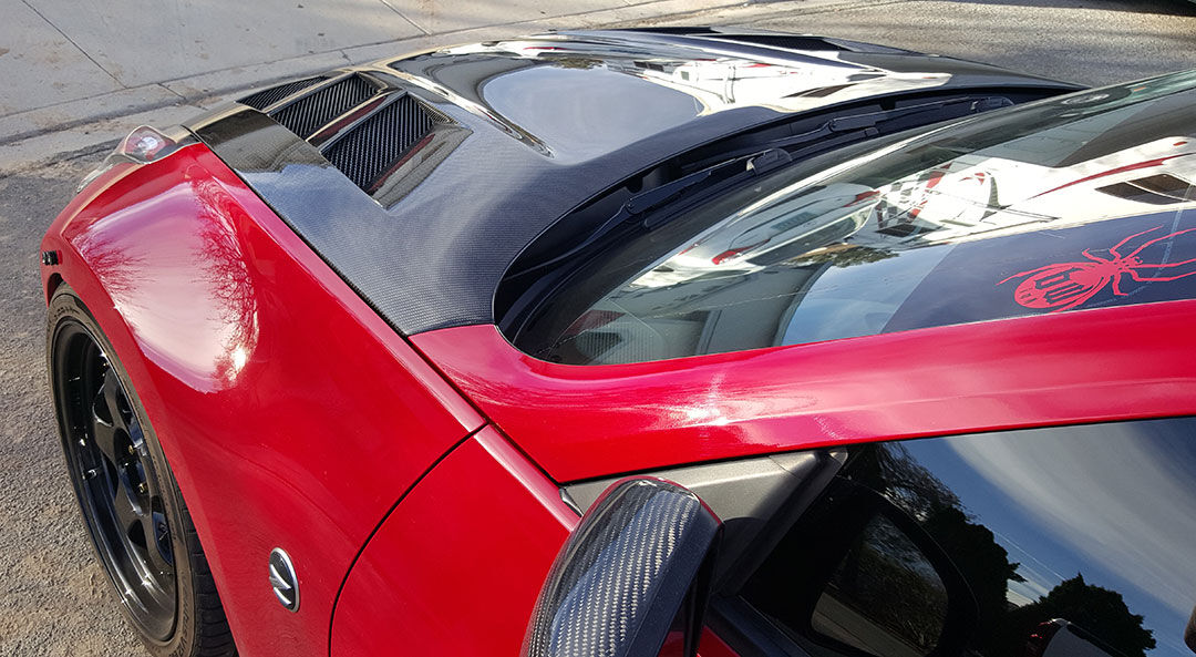 2009-2020 Nissan 370z AMS Carbon Fiber Hood by ViS Racing