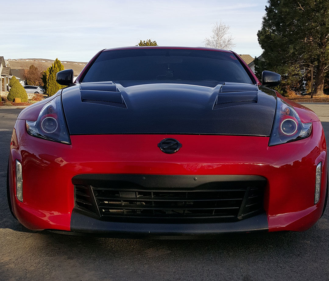 2009-2020 Nissan 370z AMS Carbon Fiber Hood by ViS Racing