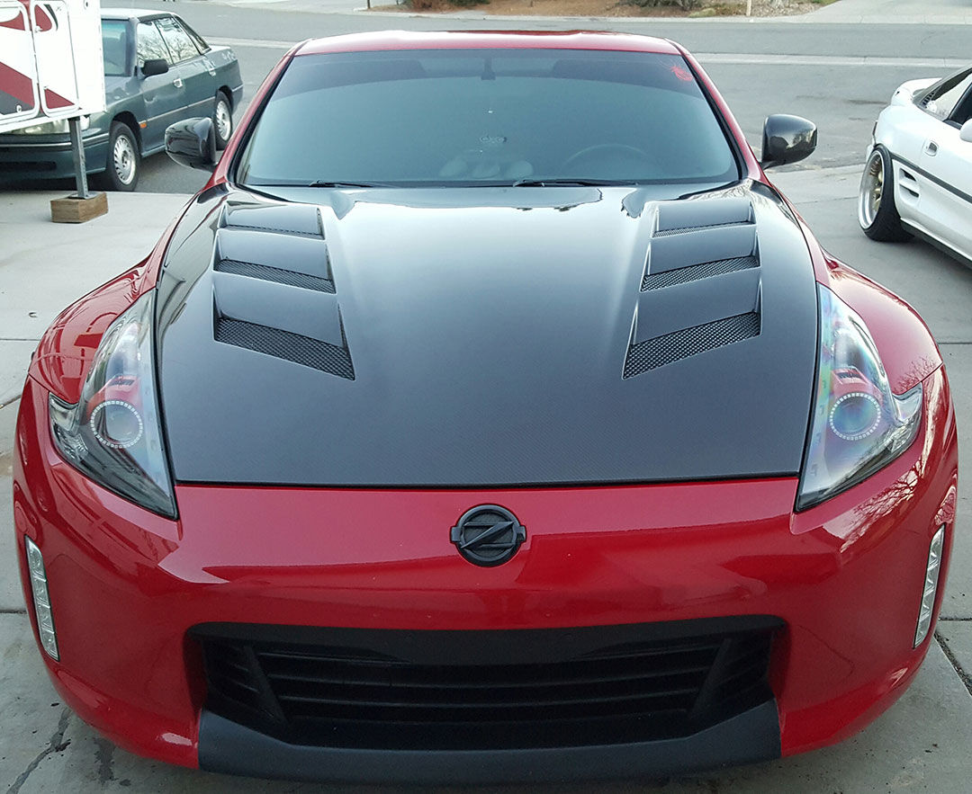 2009-2020 Nissan 370z AMS Carbon Fiber Hood by ViS Racing