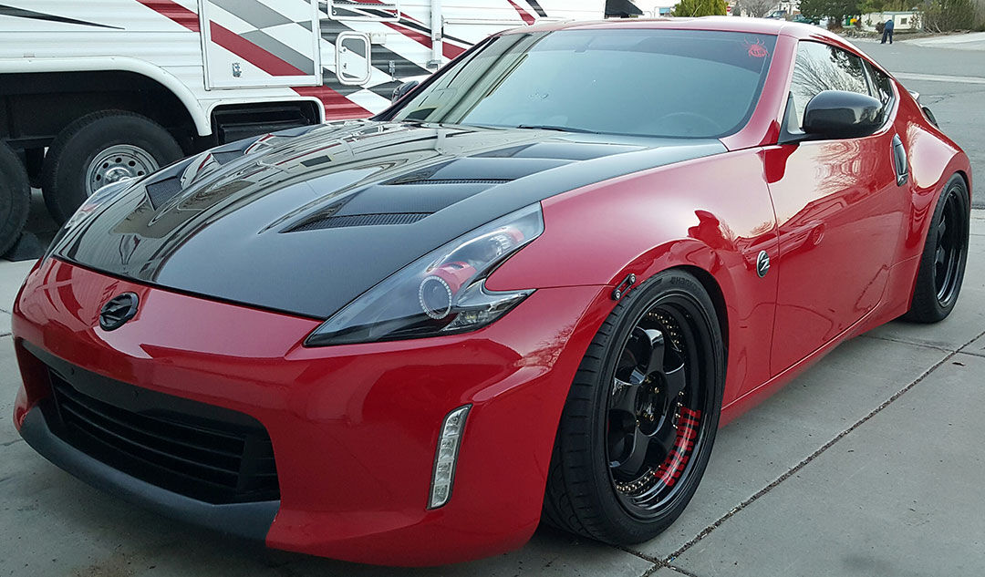 2009-2020 Nissan 370z AMS Carbon Fiber Hood by ViS Racing