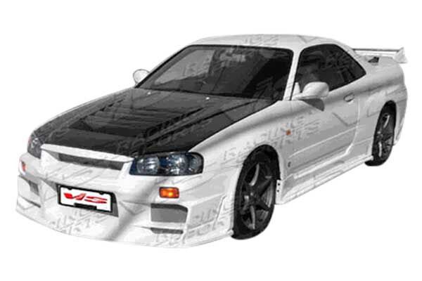 1999-2001 Nissan SKYLINE R34 GTR 2DR Techno R Carbon Fiber Hood by ViS Racing -