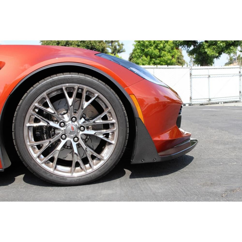 2015-2017 Chevy Corvette C7 Z06 APR Carbon Fiber Front Bumper Canards