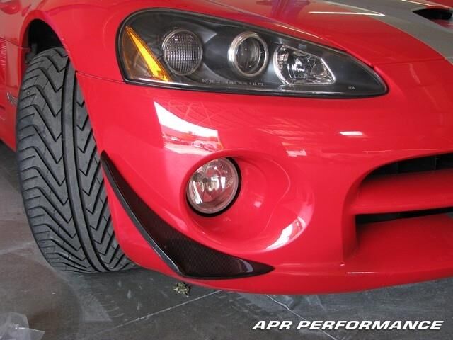 2003-2010 Dodge Viper APR Front Bumper Carbon Fiber Canard Set