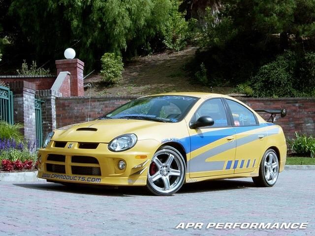 2003-2005 Dodge Neon APR Front Bumper Carbon Fiber Canard Set