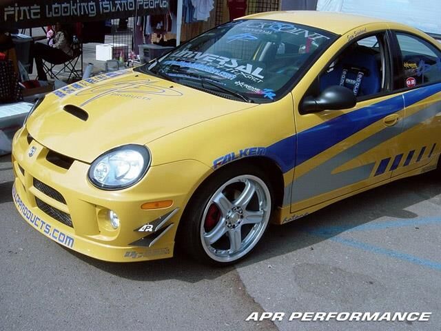 2003-2005 Dodge Neon APR Front Bumper Carbon Fiber Canard Set