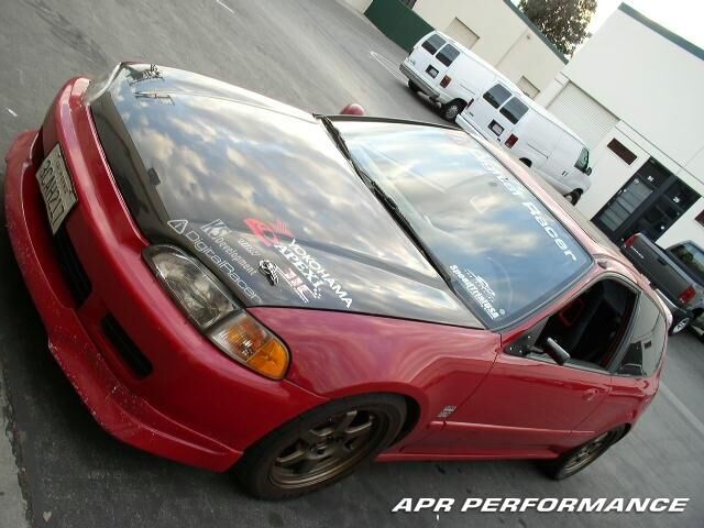 1992-1995 Honda Civic 2DR/HB APR Formula 3 Carbon Fiber Mirror - Black