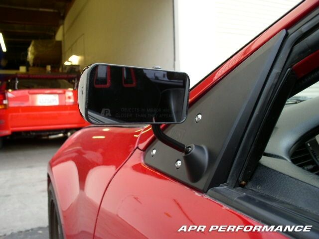 1992-1995 Honda Civic 2DR/HB APR Formula 3 Carbon Fiber Mirror - Black
