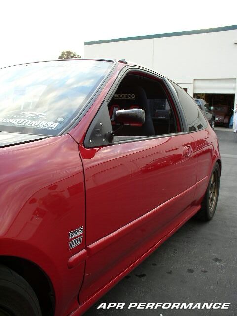 1992-1995 Honda Civic 2DR/HB APR Formula 3 Carbon Fiber Mirror - Black