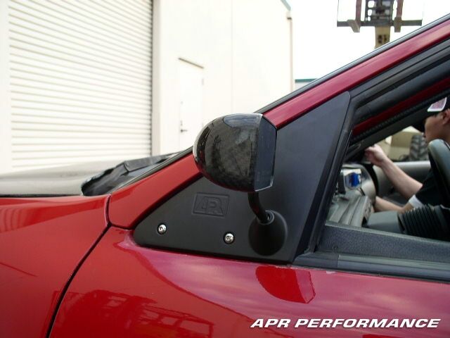 1992-1995 Honda Civic 2DR/HB APR Formula 3 Carbon Fiber Mirror - Black