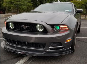 2011-2014 Ford Mustang Roush APR Carbon Fiber Front Splitter + Rods