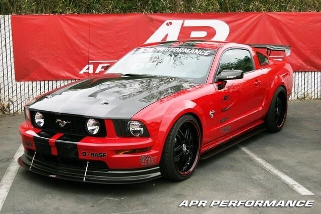 2007-2009 Ford Mustang Shelby GT500KR APR Carbon Fiber Front Splitter With Rods