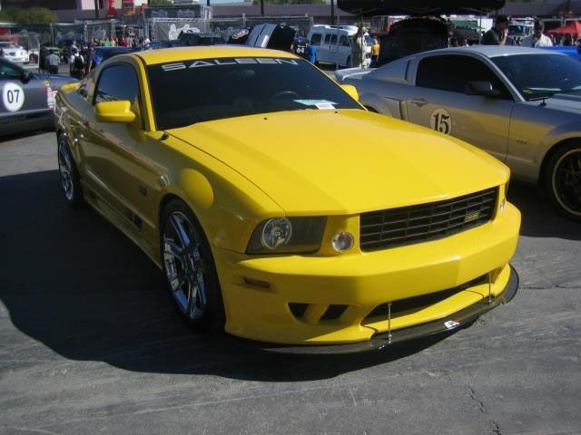 2005-2009 Ford Mustang Saleen APR Carbon Fiber Front Splitter With Rods