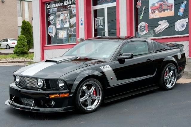 2005-2009 Ford Mustang Roush APR Carbon Fiber Front Splitter With Rods