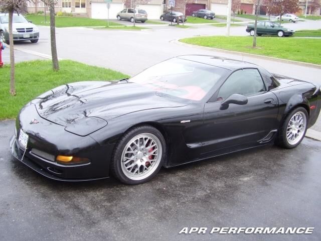 1997-2004 Chevy Corvette C5 APR Carbon Fiber Front Splitter With Rods