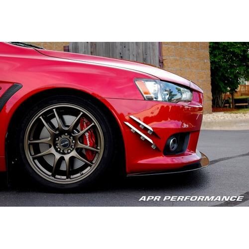 2008-2013 Mitsubishi EVO X APR Carbon Fiber Front Splitter With Rods