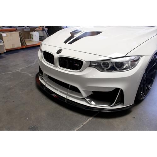 2014-2016 BMW F80 M3 w/Perf Lip APR Carbon Fiber Front Splitter With Rods