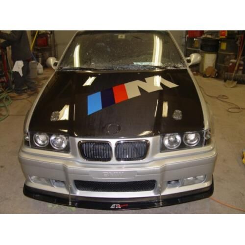 1992-1999 BMW E36 M3 APR Carbon Fiber Front Splitter With Rods