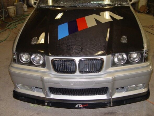 1992-1999 BMW E36 M3 APR Carbon Fiber Front Splitter With Rods