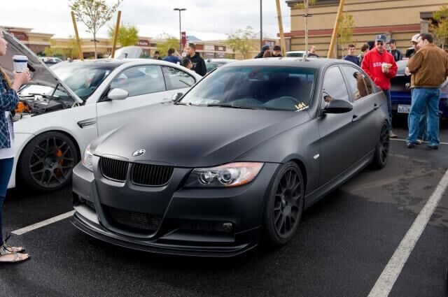 2007-2010 BMW E92 335i APR Carbon Fiber Front Splitter With Rods