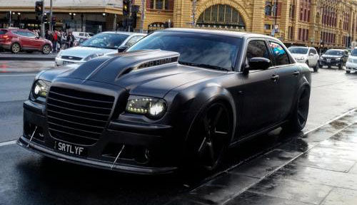 2005-2010 Chrysler 300c SRT-8 APR Carbon Fiber Front Splitter + Rods