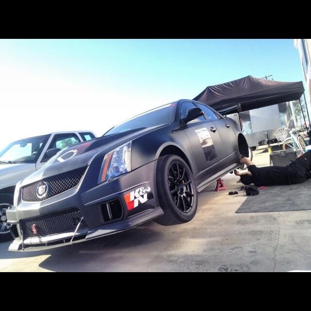 2008-2013 Cadillac CTS-V APR Carbon Fiber Front Splitter With Rods